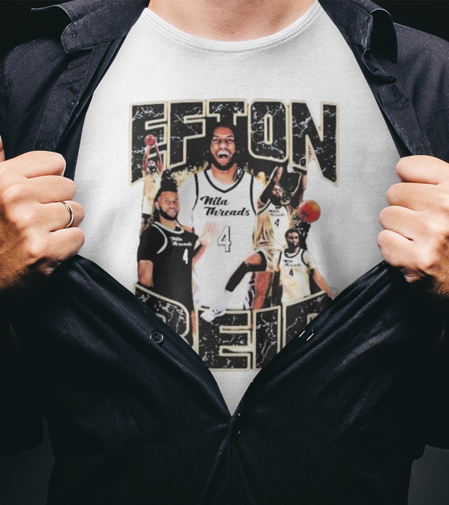 Efton Reid Nila Threads Basketball Player 4 T-Shirt