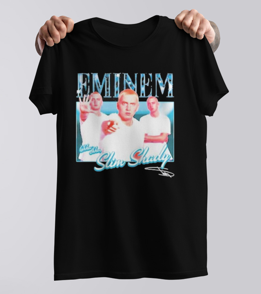Eminem Eminem Chka Chka Slim Shady Trio Image T-Shirt