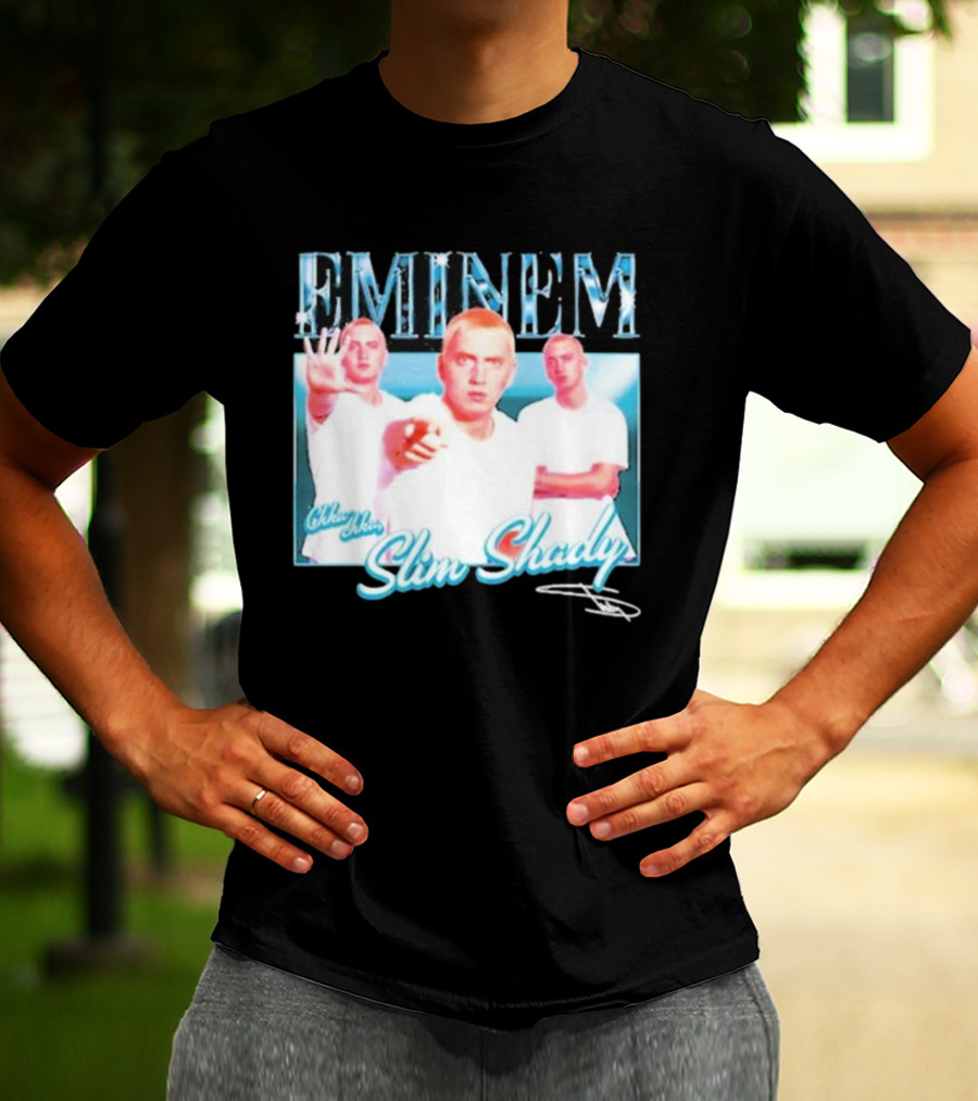 Eminem Eminem Chka Chka Slim Shady Trio Image T-Shirt