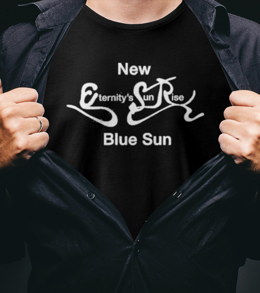 New Eternity's Sunrise Blue Sun T-Shirt