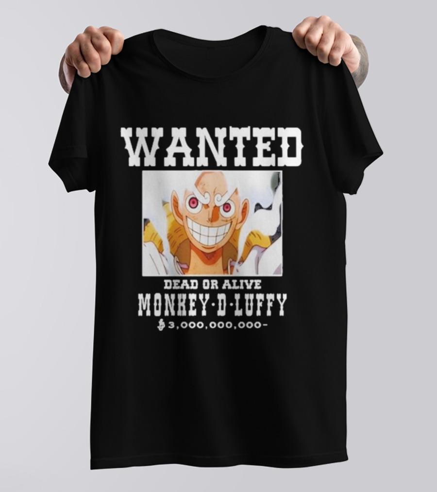 Wanted Dead Or Alive Monkey-D-Luffy $3,000,000,000 Funnyahhtees T-Shirt