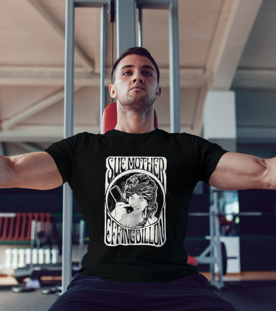 Sue Mother Effing Dillon Retro Style Graphic With Illustrated Character T-Shirt