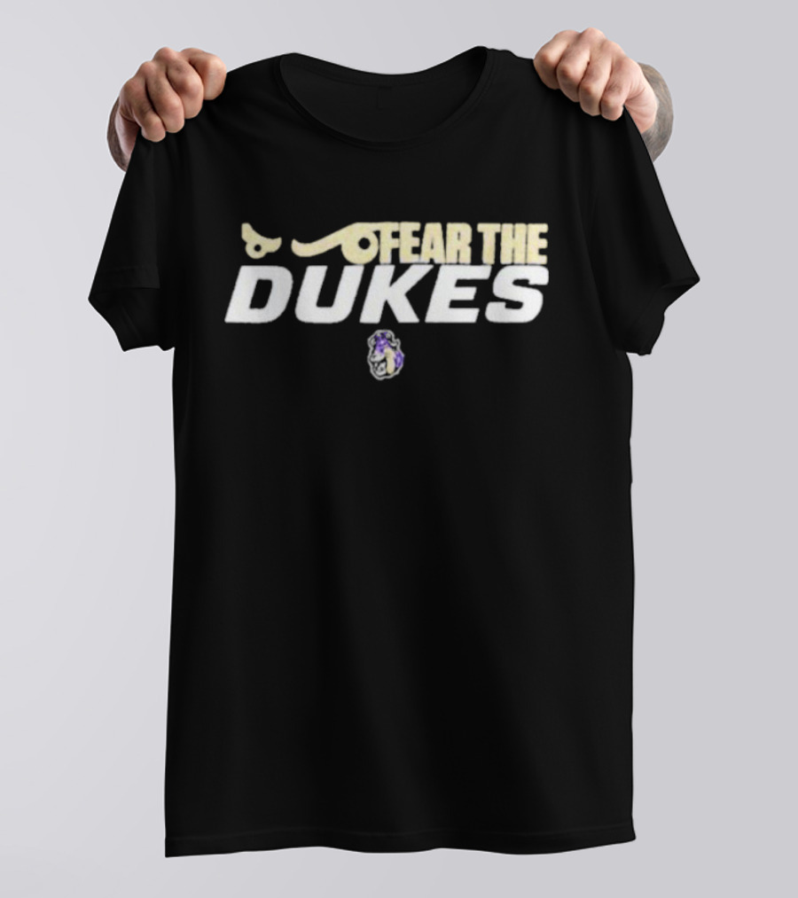 Fear The Dukes James Madison University Mascot T-Shirt
