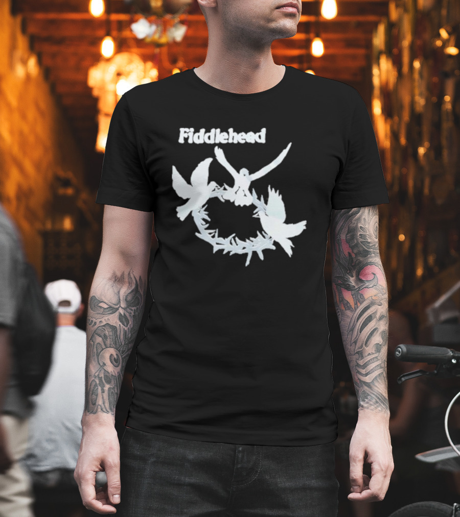 Fiddlehead White Doves In Flight Ring T-Shirt