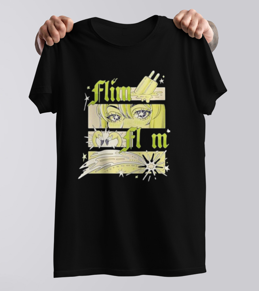 Flim Flam Popsicle Stars Anime Eyes Explosion T-Shirt