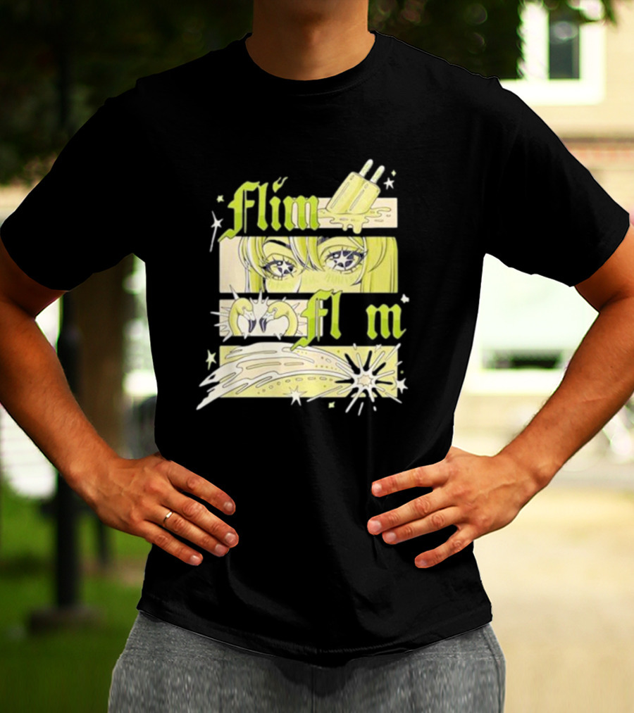 Flim Flam Popsicle Stars Anime Eyes Explosion T-Shirt