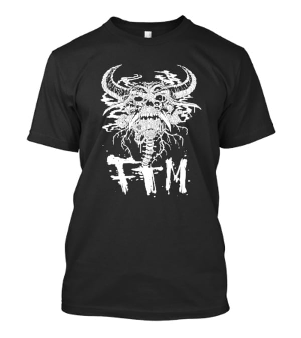 Franky The Mobster FTM Skull Beast With Horns Impending Doom T-Shirt