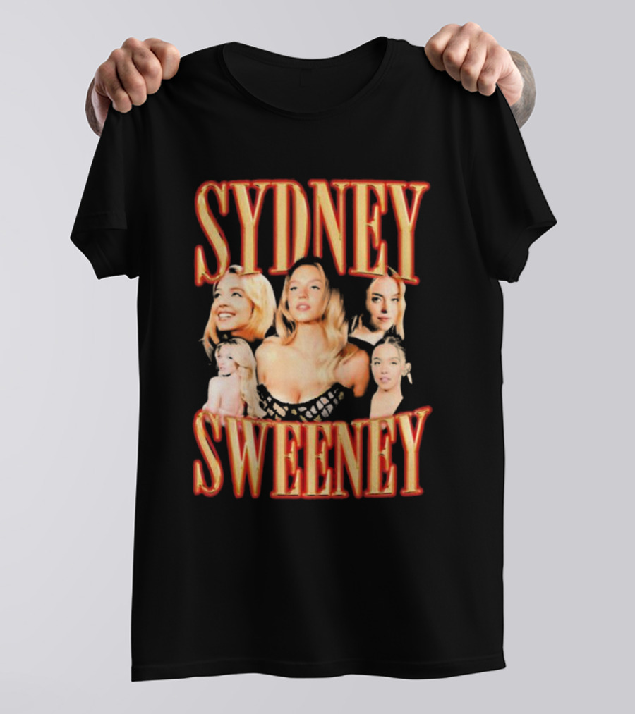 Sydney Sweeney Retro Collage Friday Beers T-Shirt