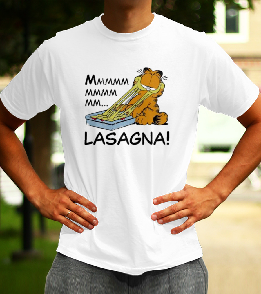 Garfield Mmmmmmmm MM Lasagna T-Shirt