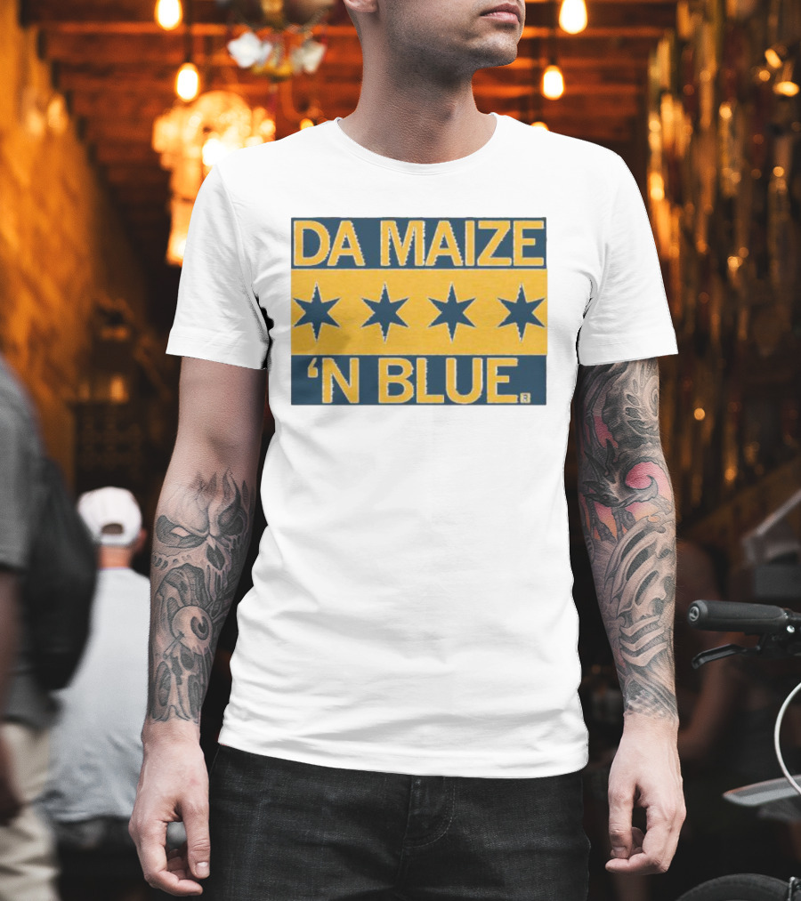 Da Maize N Blue Four Stars T-Shirt
