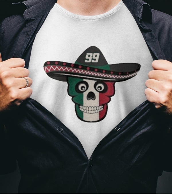 Daniel Suarez Racing 99 Mexican Skull Sombrero T-Shirt
