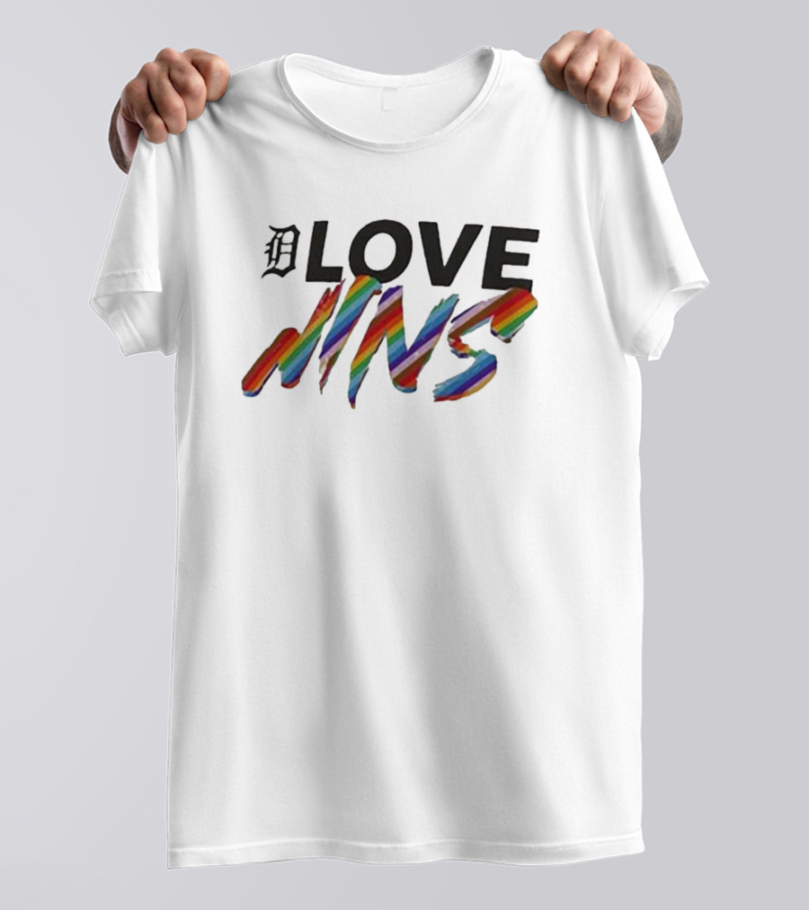 Detroit Tigers Love Wins Rainbow Fanatics Branded T-Shirt