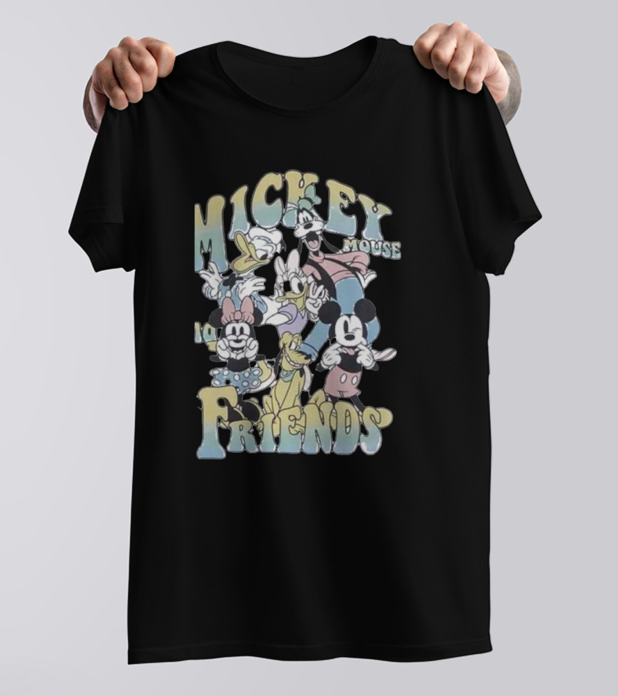 Mickey Mouse And Friends Group Portrait Youth Disney T-Shirt