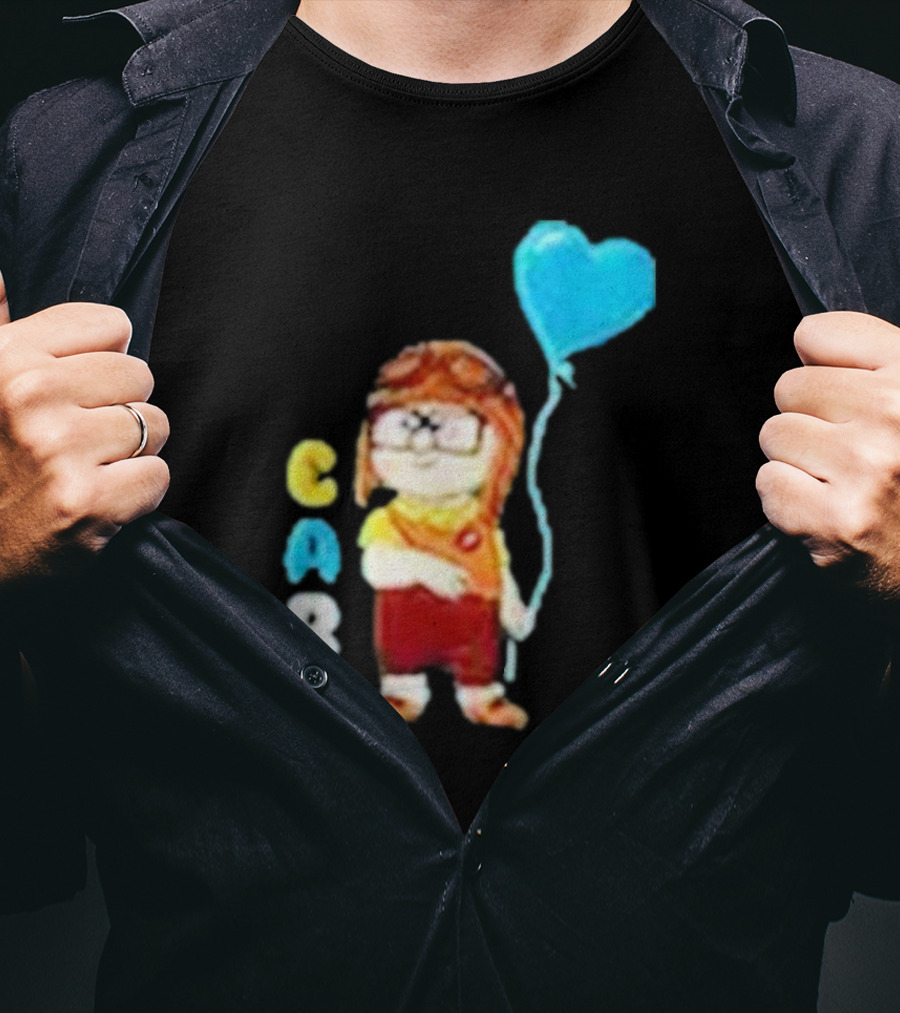 Disney Pixar Up Carl Holding Heart Balloon Couples T-Shirt
