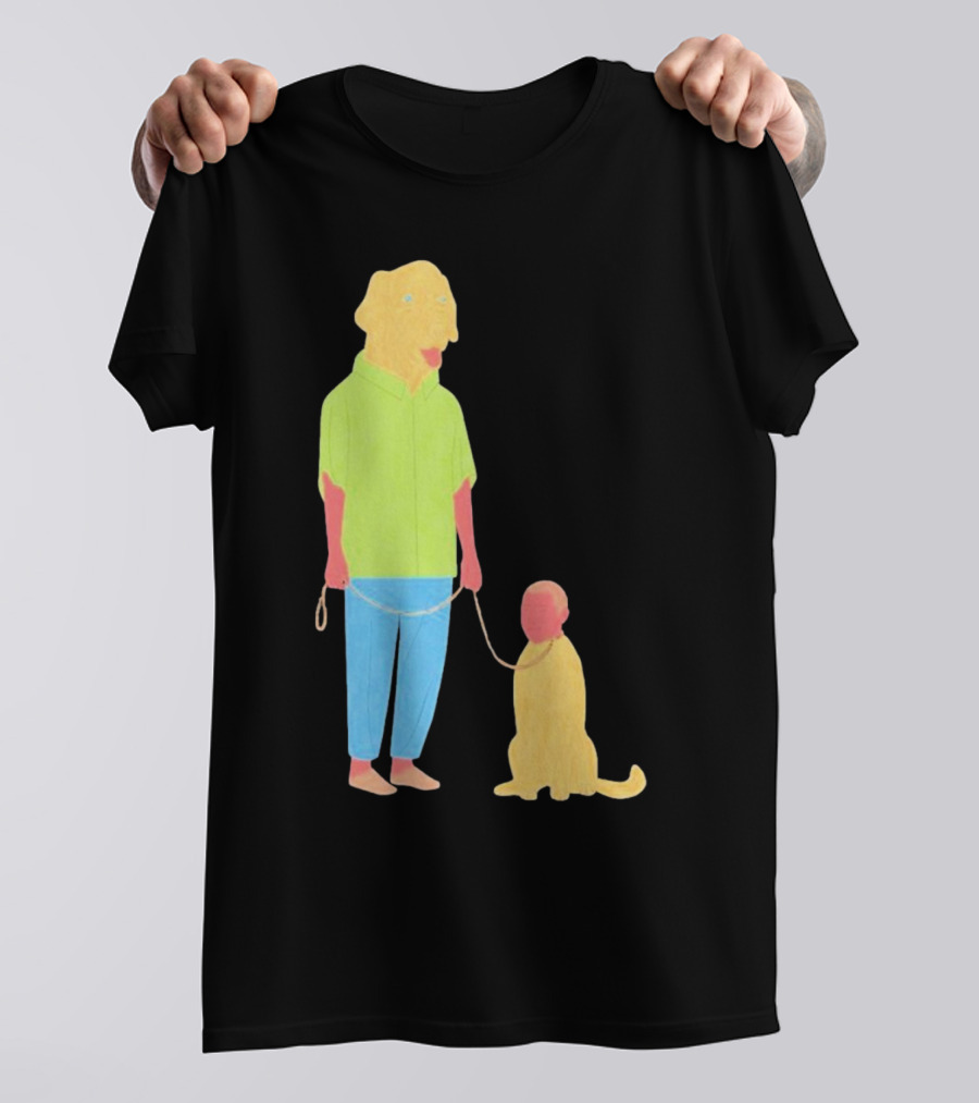 Dogswap Staselė Jakunskaitė Human Dog Head Swap T-Shirt