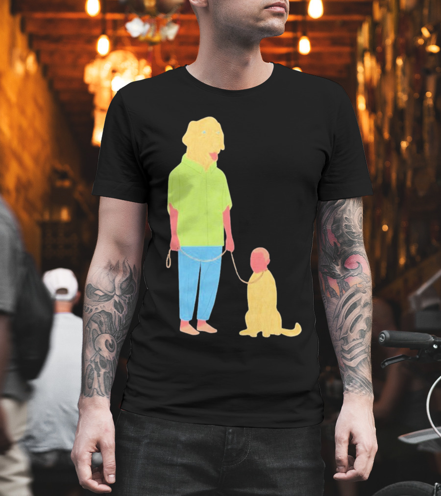 Dogswap Staselė Jakunskaitė Human Dog Head Swap T-Shirt