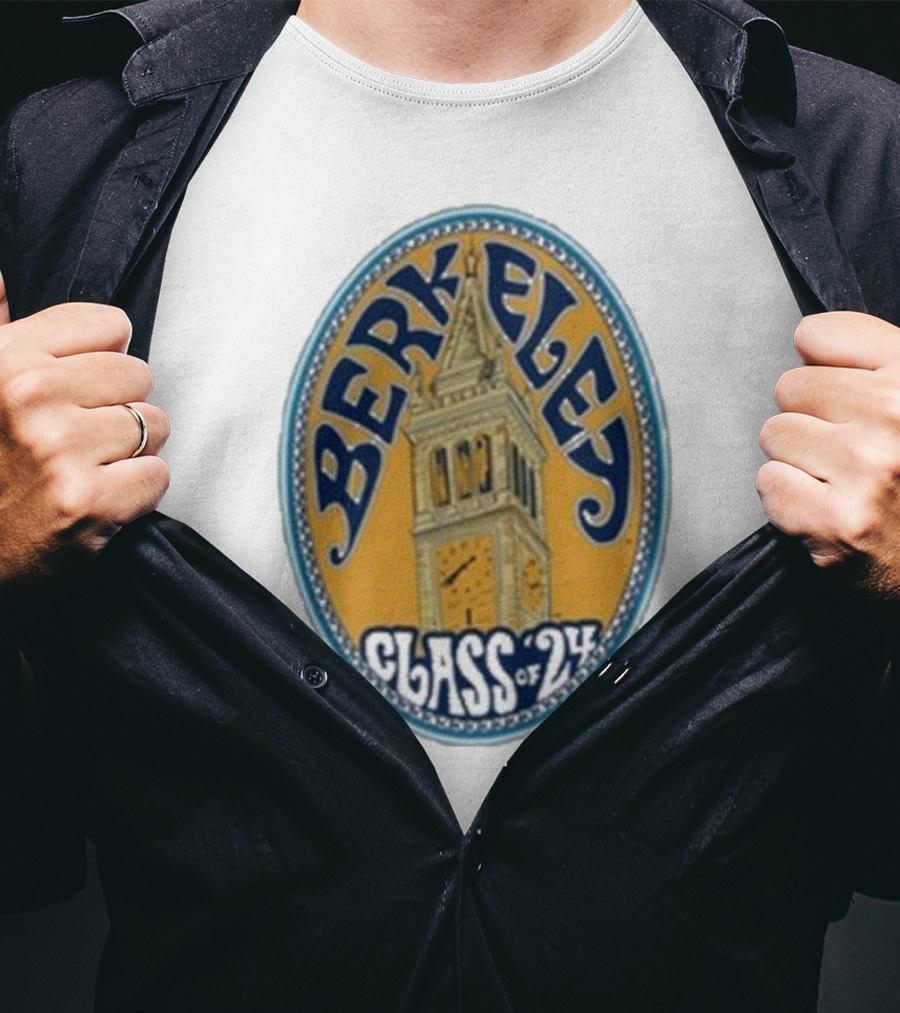 Berkeley Class Of 24 Sather Tower Oval T-Shirt