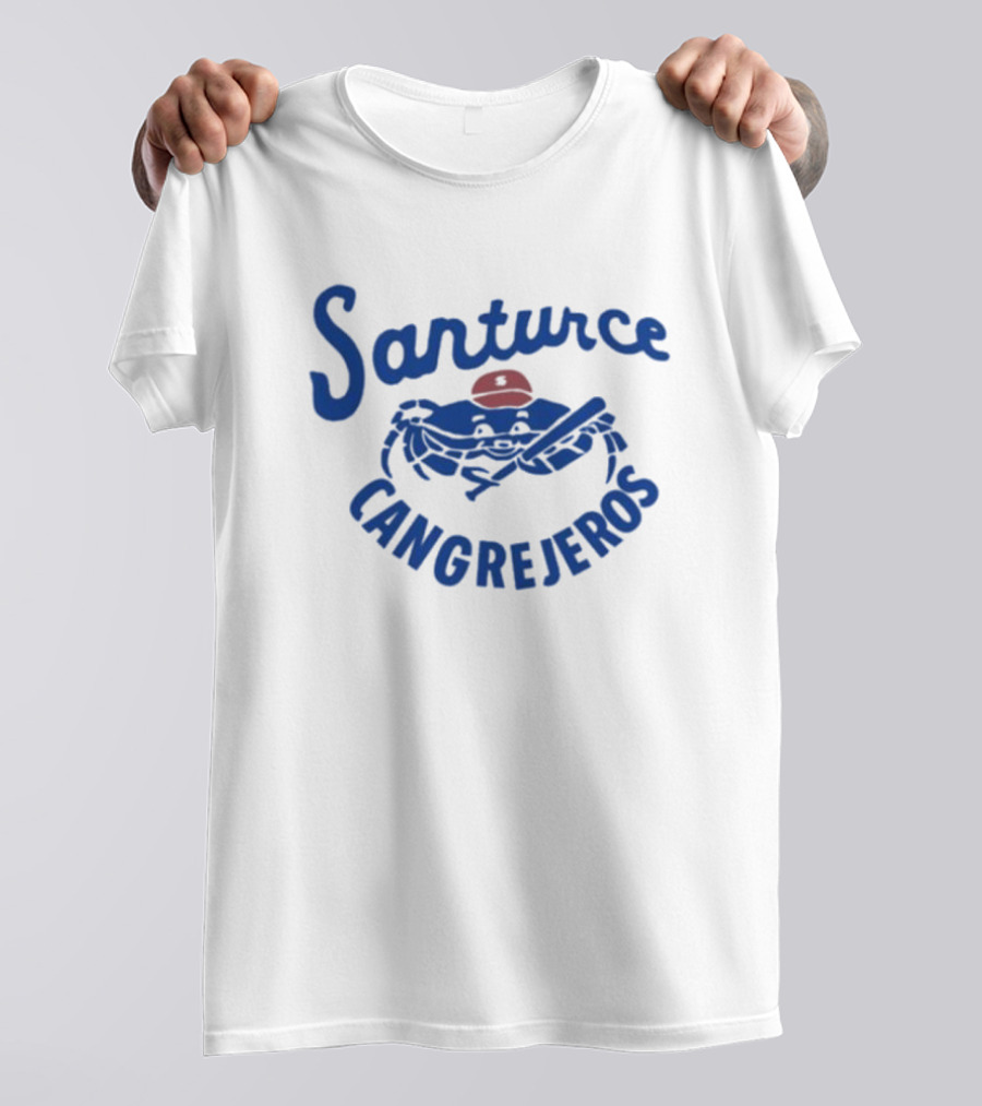 Santurce Cangrejeros Blue Crab Baseball T-Shirt