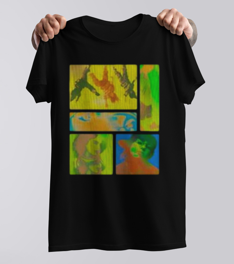 Billie Eilish Birds Of A Feather Collage Thermal Multicolor Portraits T-Shirt