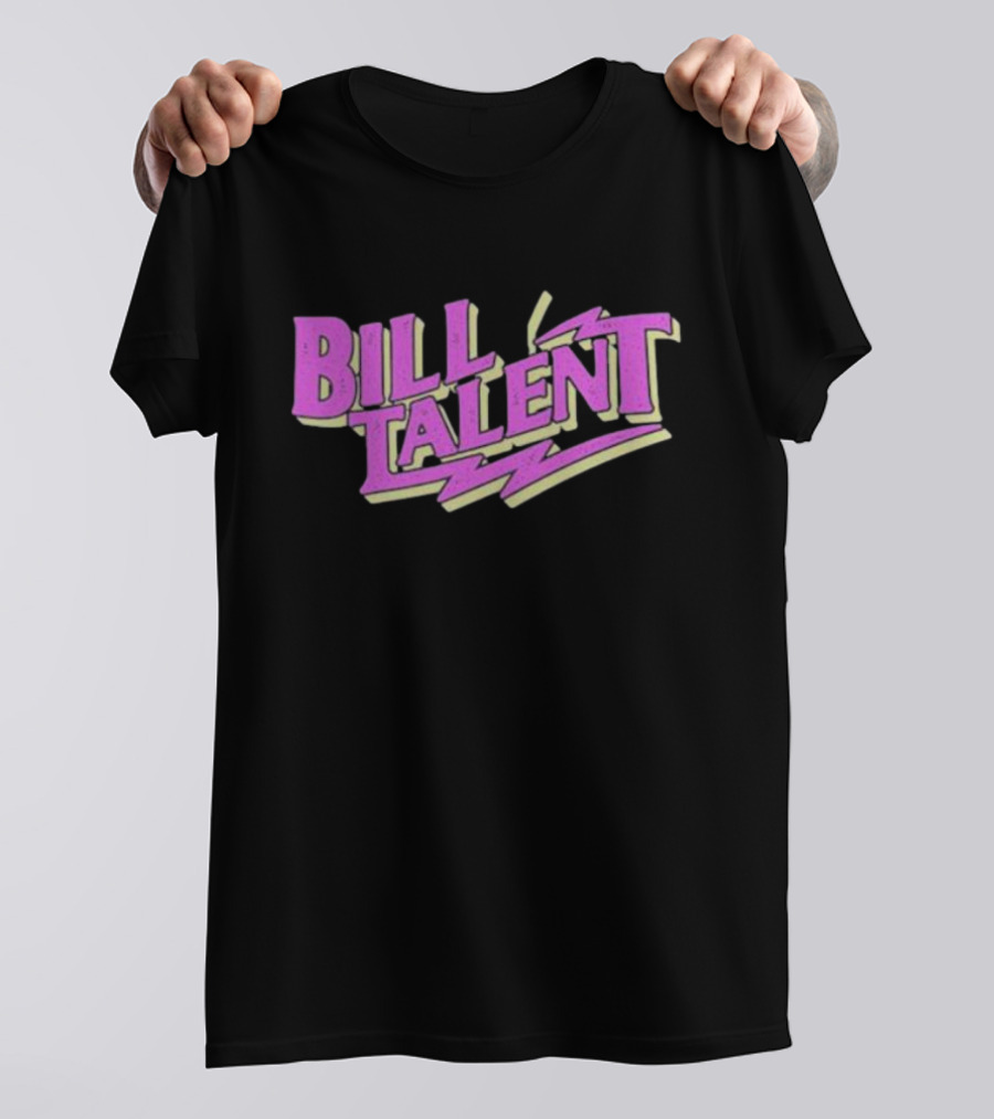Billy Talent Band Neon Pink Lightning T-Shirt
