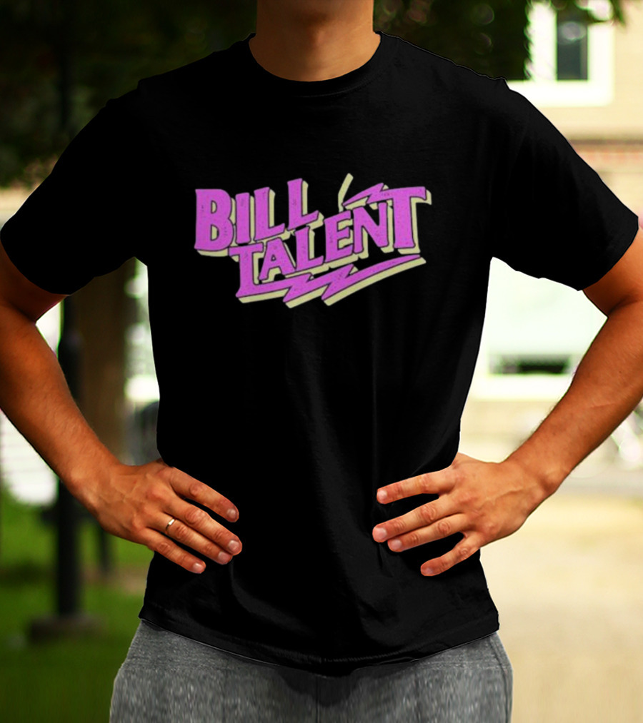 Billy Talent Band Neon Pink Lightning T-Shirt