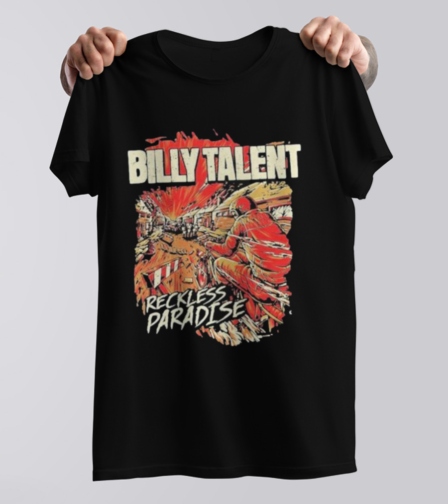 Billy Talent Reckless Paradise Explosive Motorcycle T-Shirt