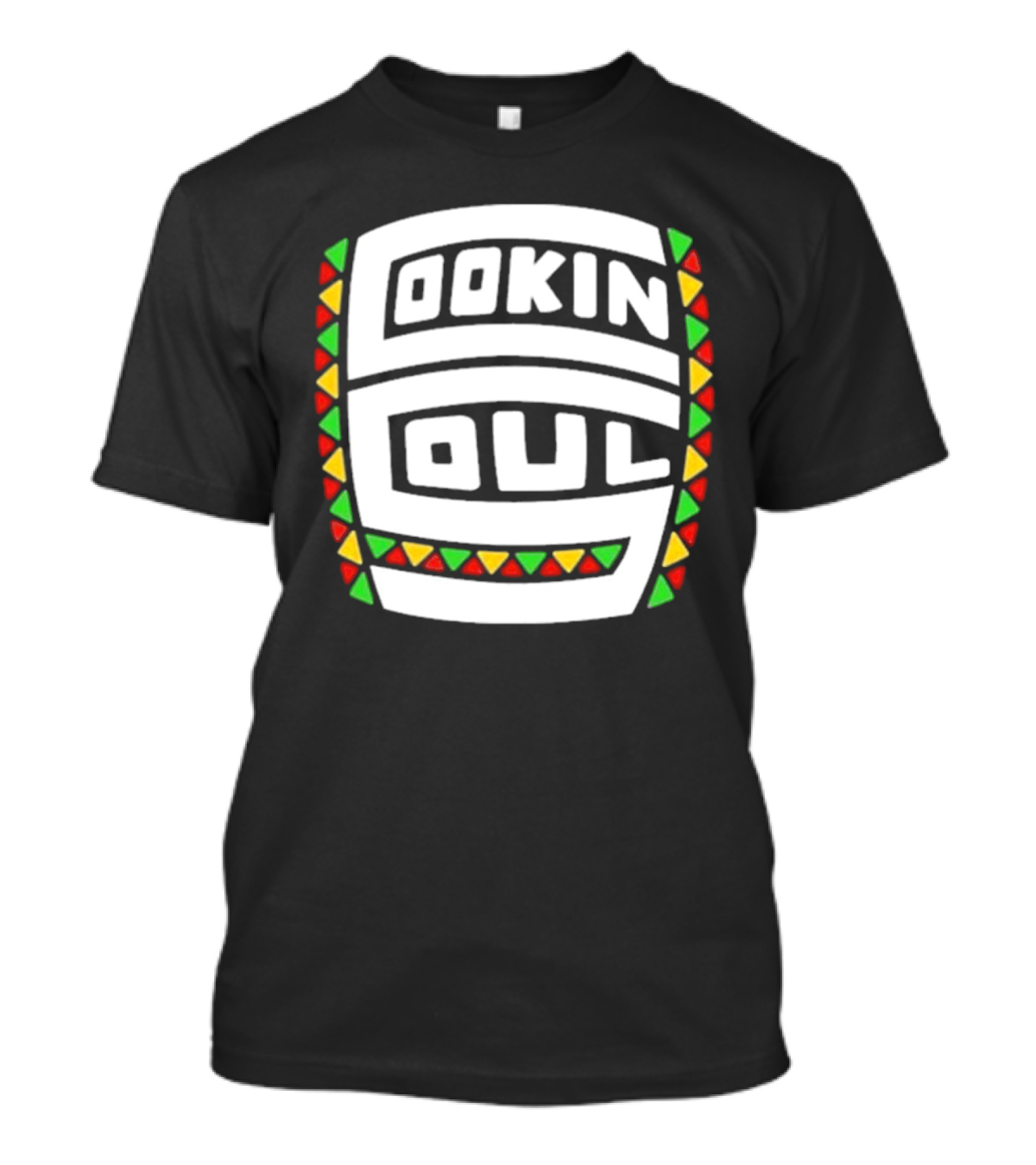 Cookin Soul Logo African Pattern Colors T-Shirt