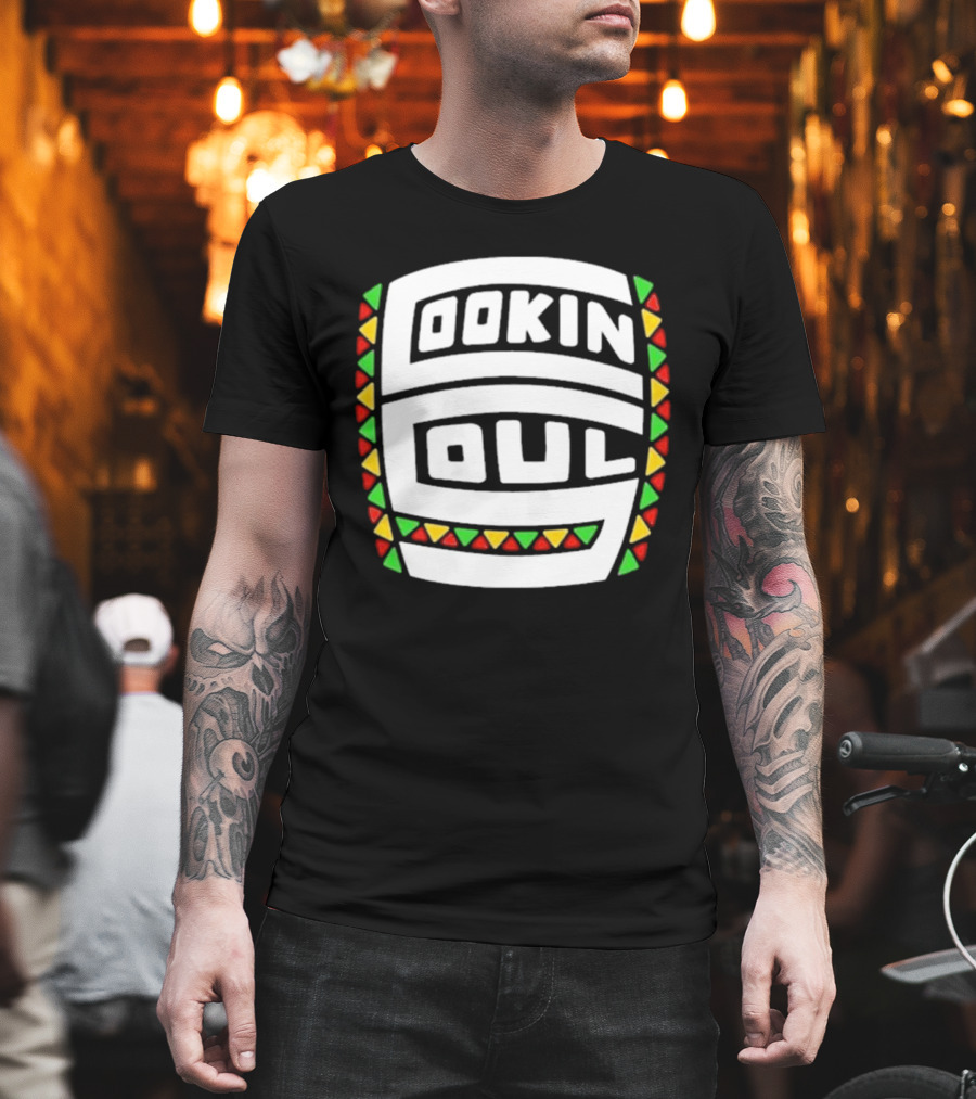 Cookin Soul Logo African Pattern Colors T-Shirt