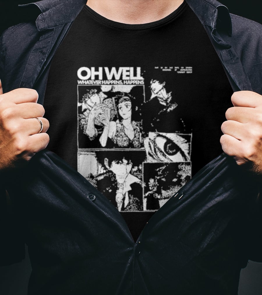 Cowboy Bebop Oh Well Whatever Happens Happens Manga Panels Day 28 Of 365 Days T-Shirt