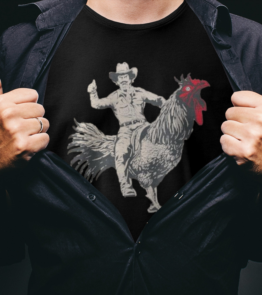 Cowboy Riding Chicken T-Shirt