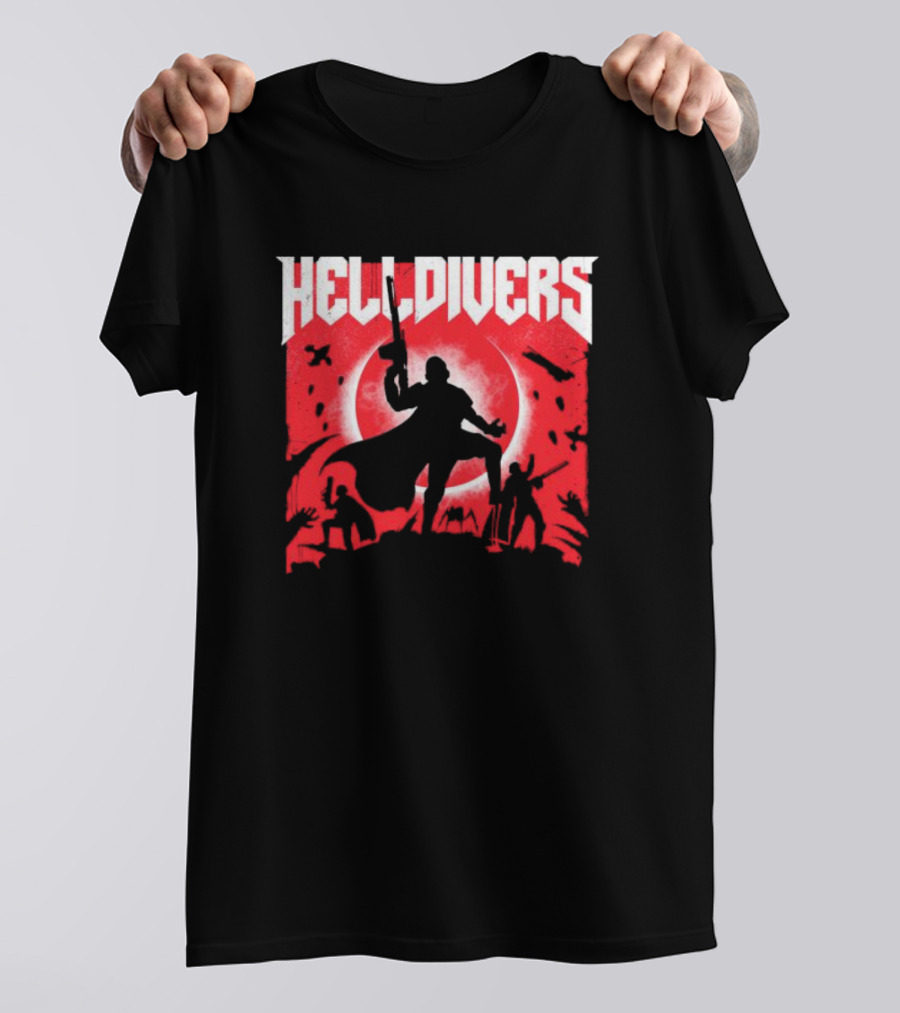 Helldivers Red Moon Battle T-Shirt