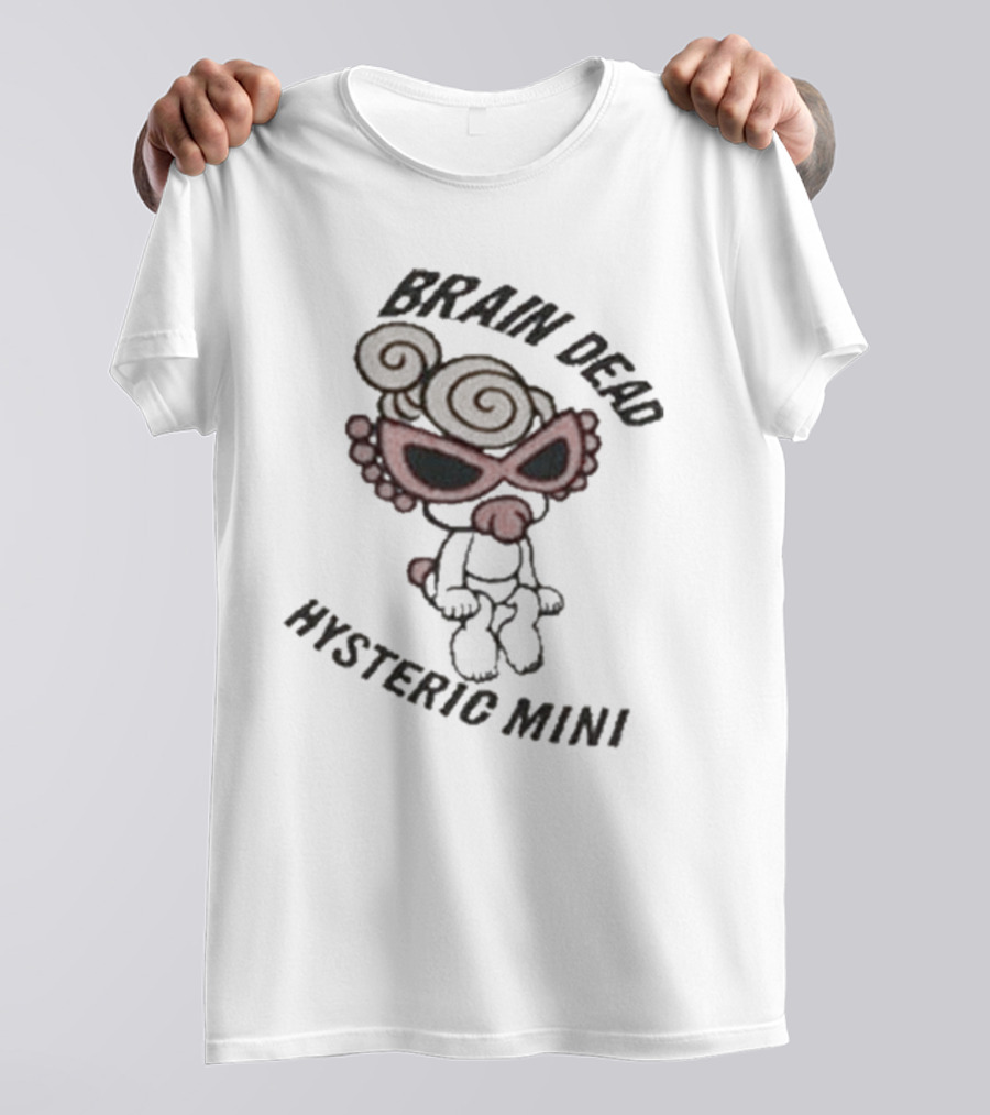 Hysteric Mini Brain Dead Ribbed Character With Sunglasses T-Shirt