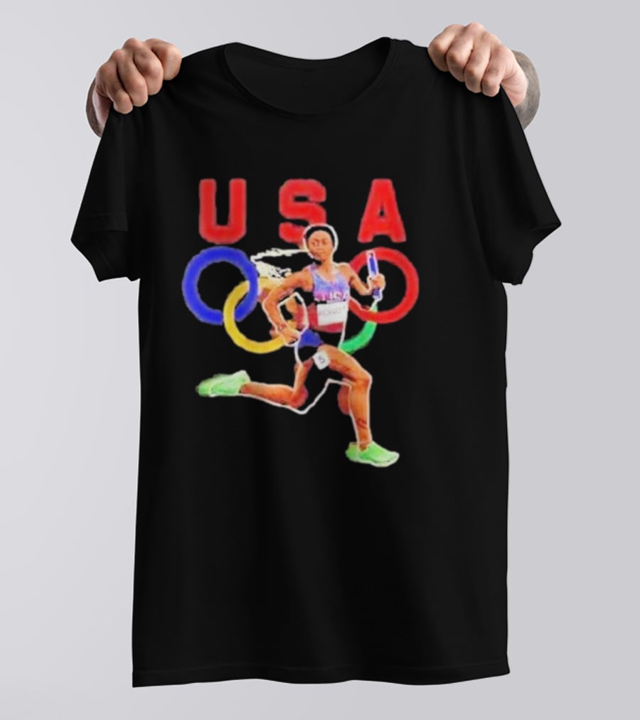 USA Olympic Runner Sha’carri Richardson Paris T-Shirt