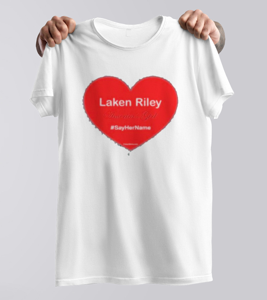 Laken Riley America's Girl #SayHerName Heart T-Shirt