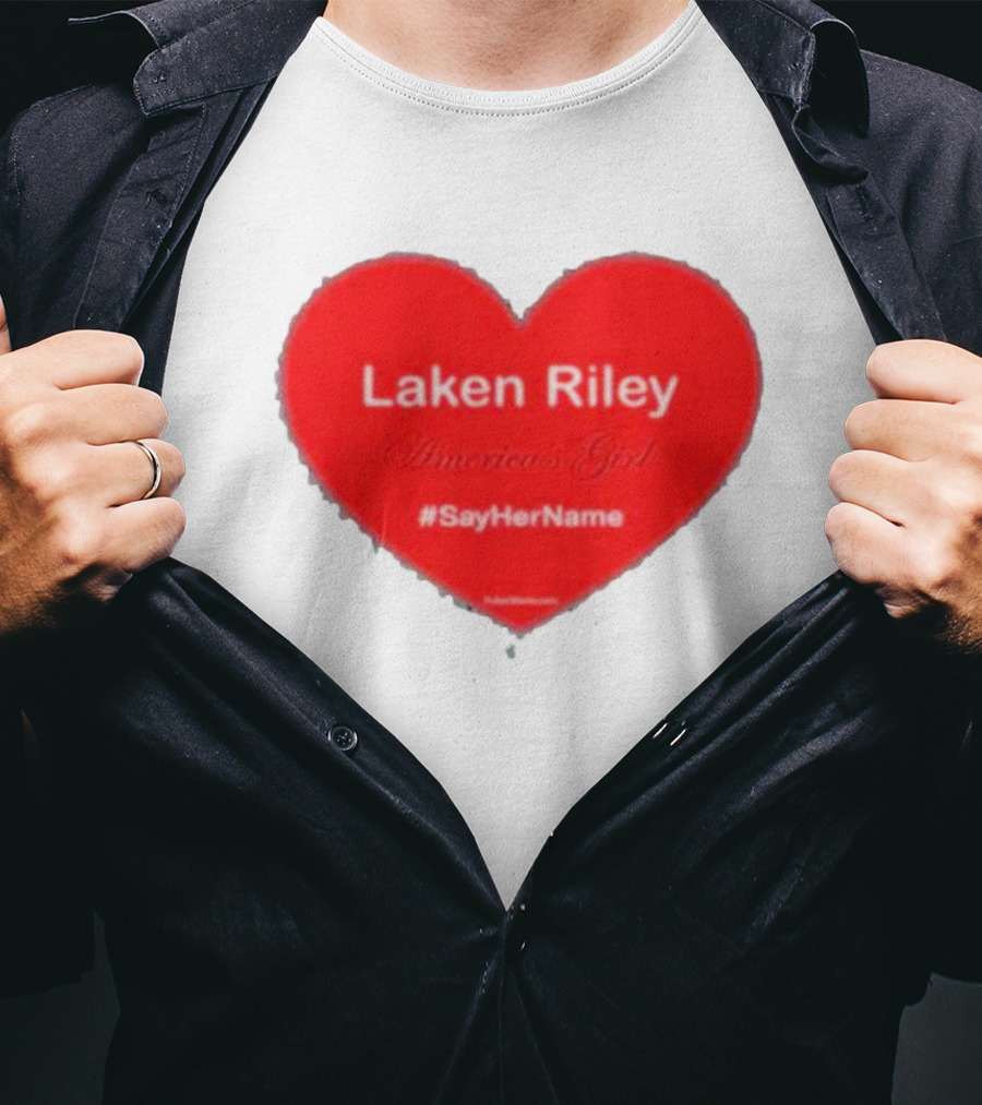 Laken Riley America's Girl #SayHerName Heart T-Shirt
