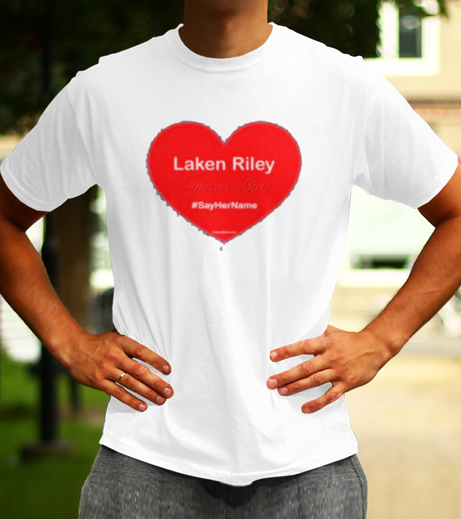 Laken Riley America's Girl #SayHerName Heart T-Shirt