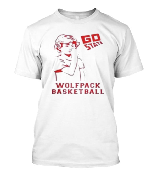 Go State Wolfpack Basketball Fan Support T-Shirt