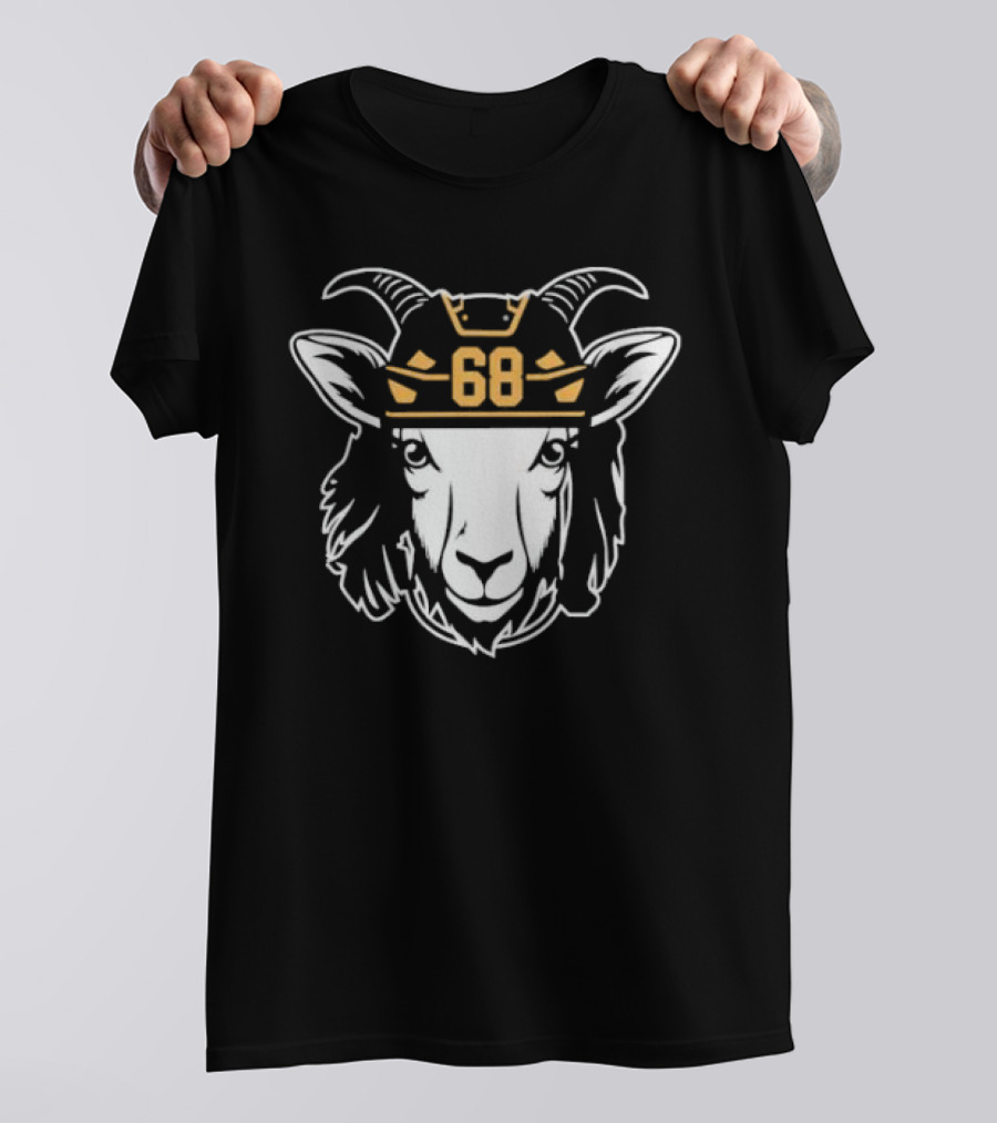 Goat 68 Jaromir Jagr Pittsburgh Penguins Hockey Legend T-Shirt