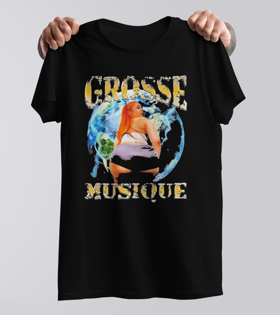 Grosse Musique Earth Background Rare Bootleg T-Shirt