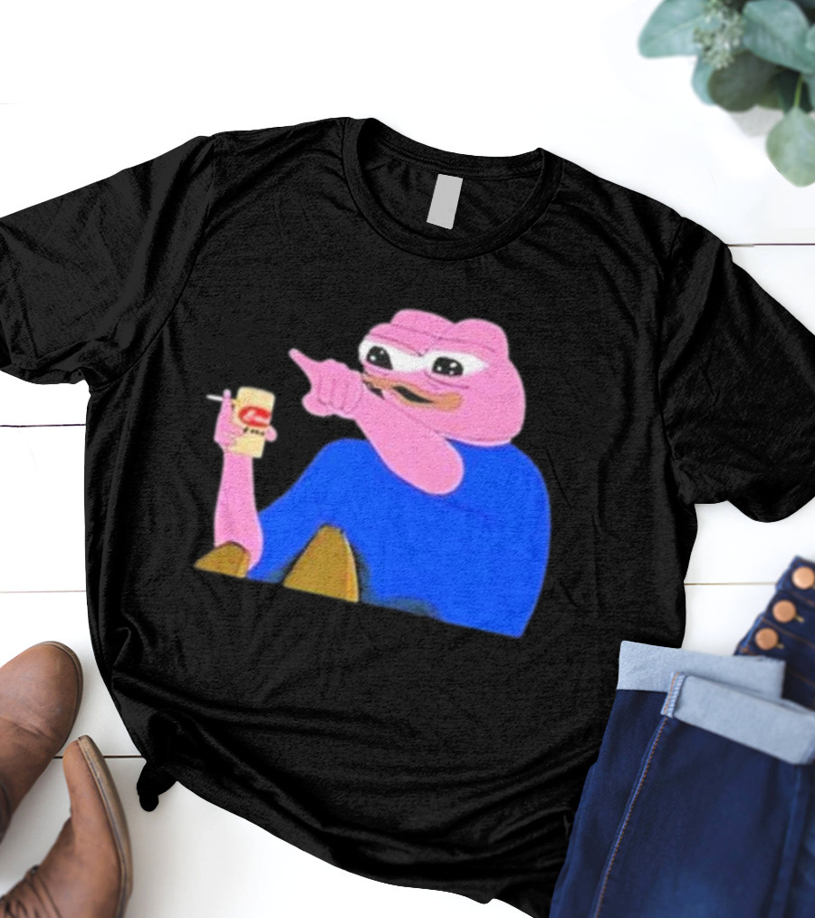 Haider $Pork Based Beer Cheetos And Pepe Style Image T-Shirt