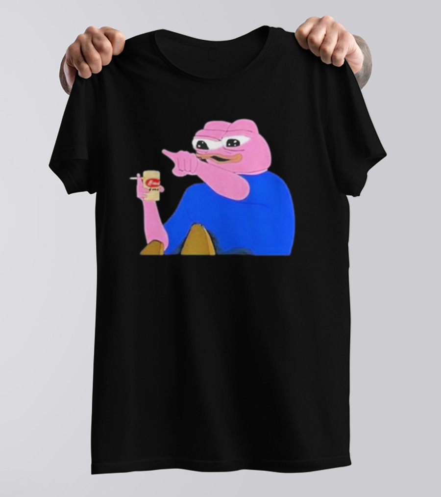 Haider $Pork Based Beer Cheetos And Pepe Style Image T-Shirt