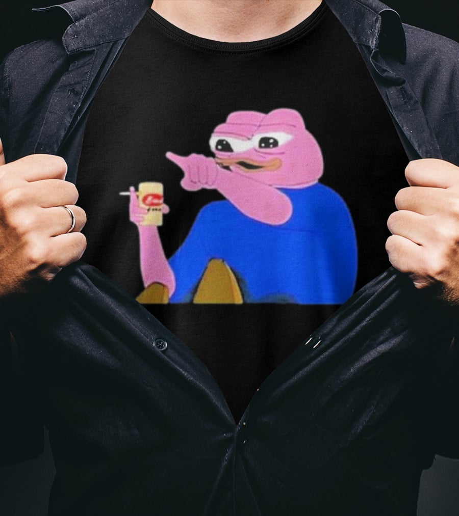 Haider $Pork Based Beer Cheetos And Pepe Style Image T-Shirt