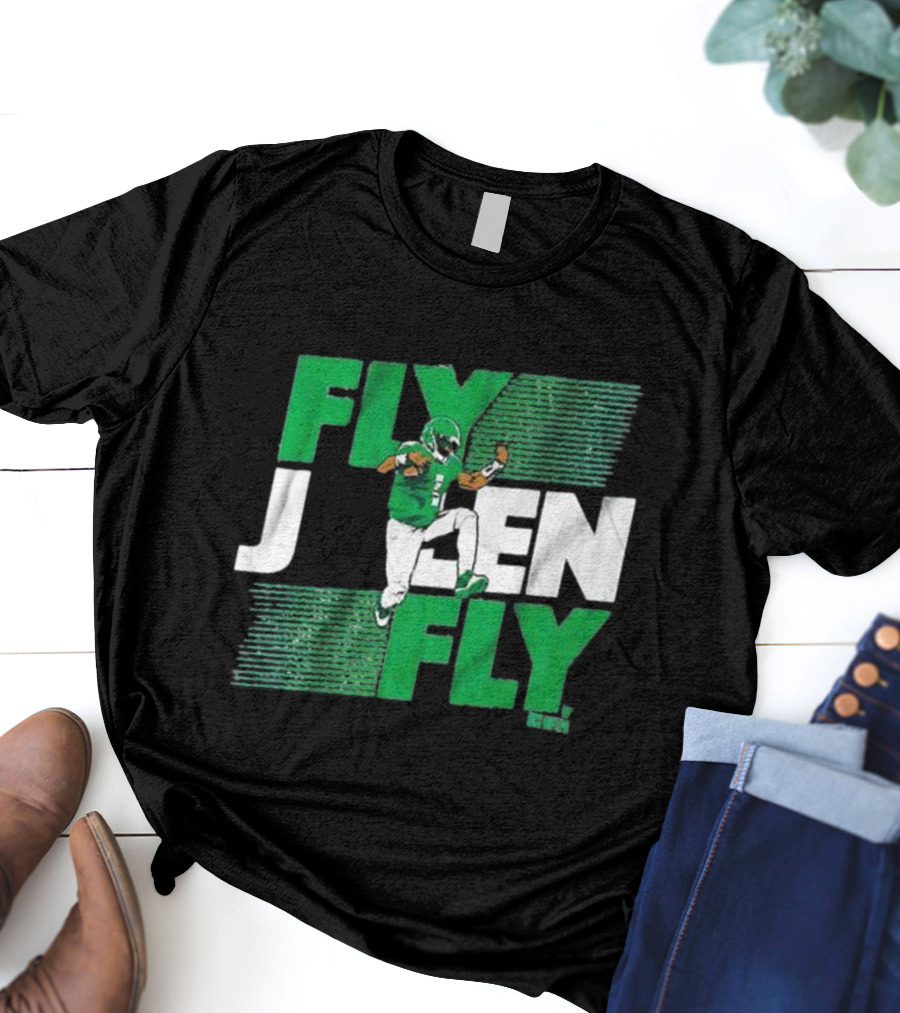 Fly Jalen Fly Green Football T-Shirt