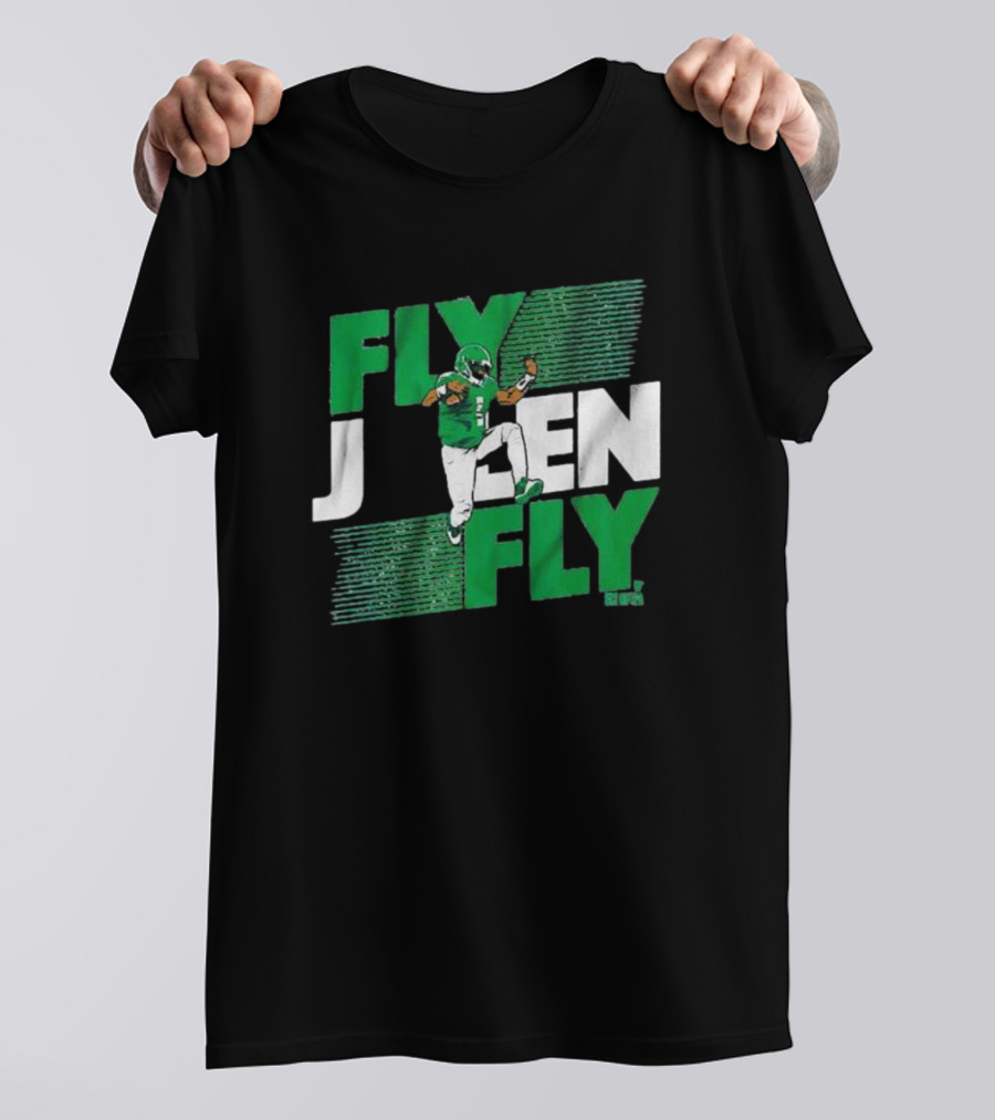 Fly Jalen Fly Green Football T-Shirt