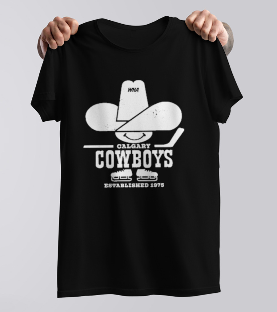 Jari The Hutt WHA Calgary Cowboys Hockey Established 1975 T-Shirt