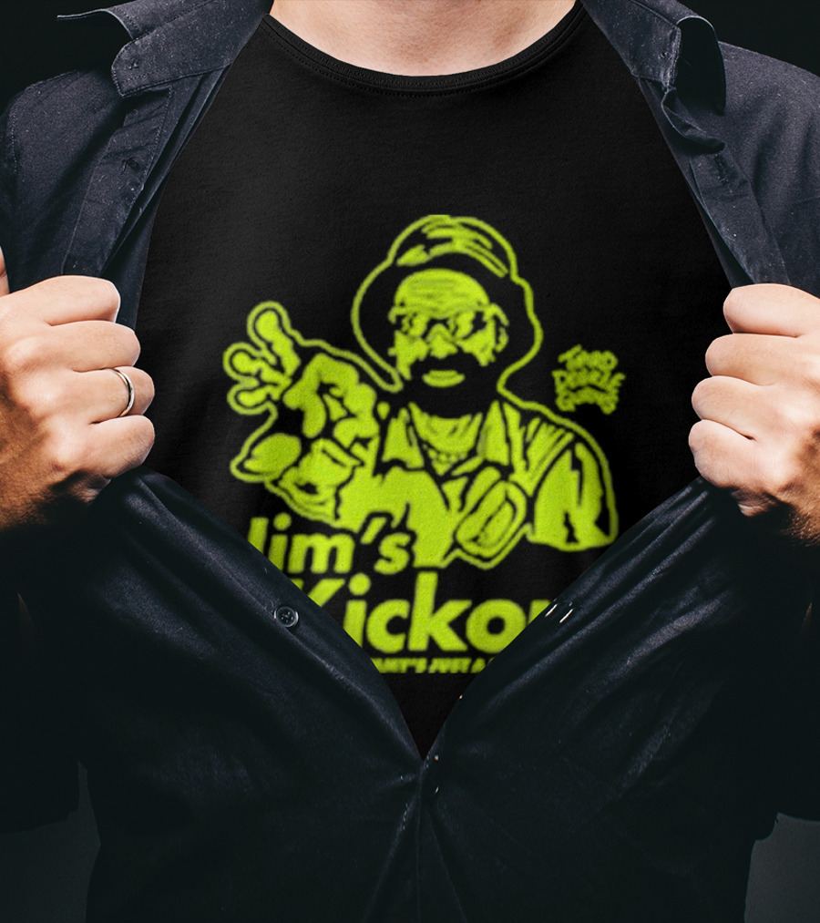 Jim’s Kickons Third Degree Gurns Old Mate Jimmy’s Just A Bump Away T-Shirt