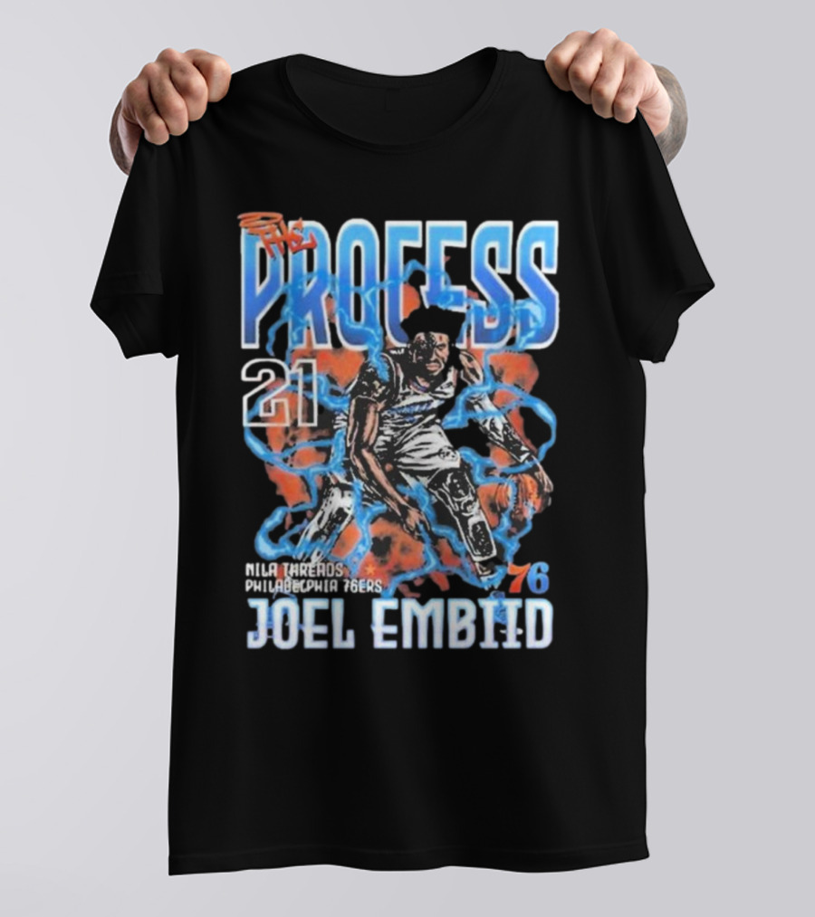 Joel Embiid The Process 21 Philadelphia 76ers NBA 76 T-Shirt