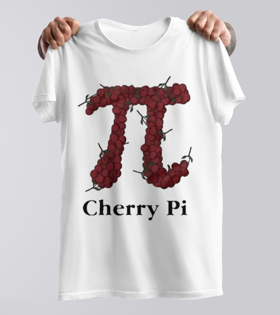 Cherry Pi Jon Hurwitz π Symbol Made Of Red Cherries T-Shirt