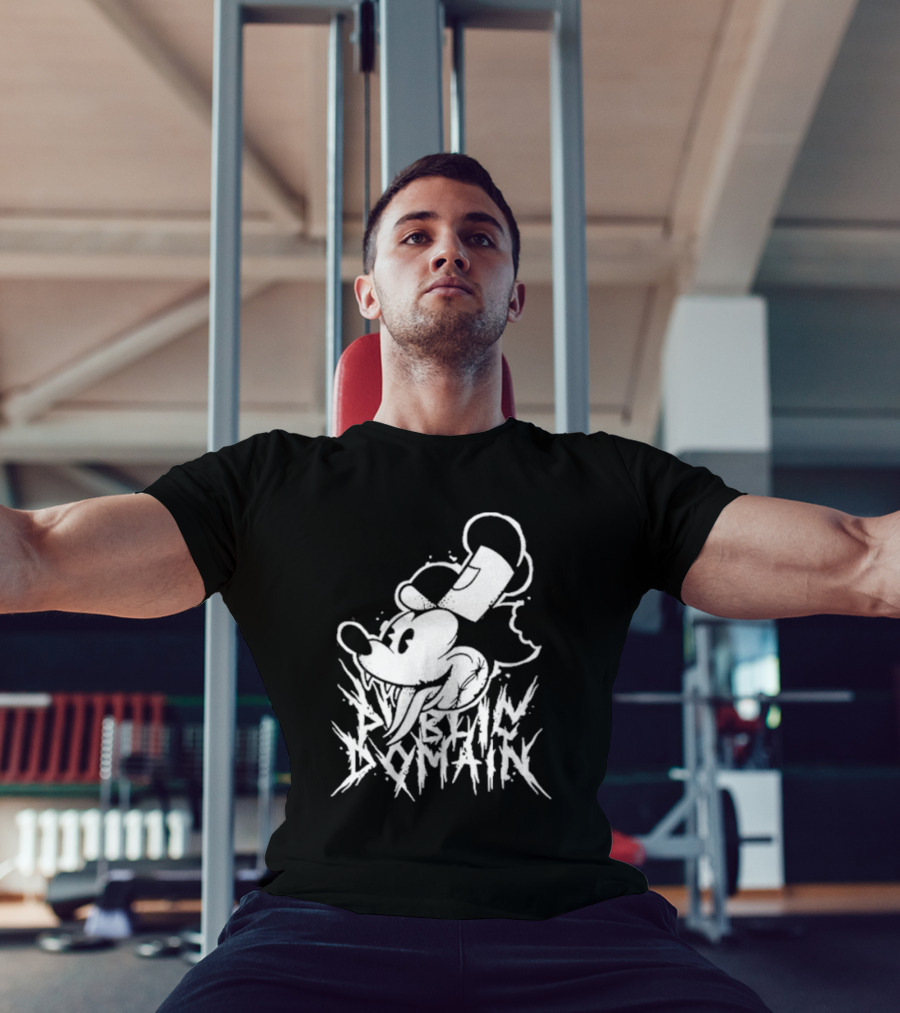 Junkyardla Mickey Mouse Public Domain Grim T-Shirt