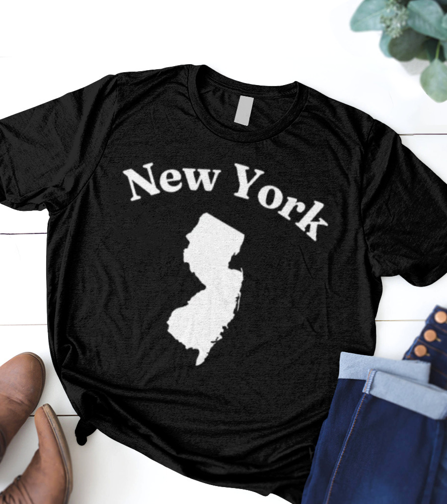New York New Jersey Map T-Shirt